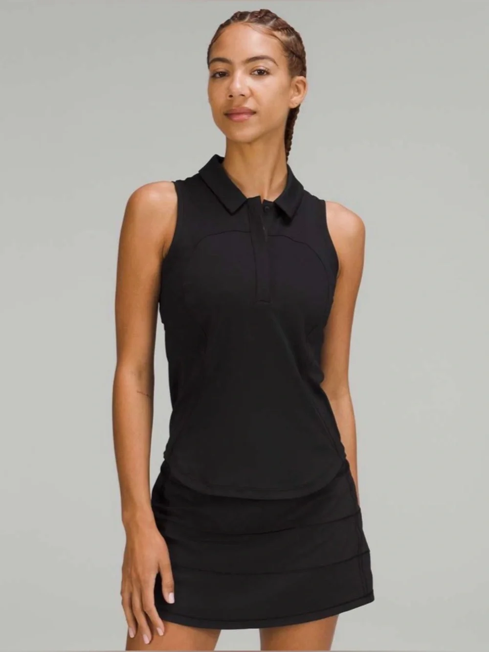 lululemon athletica Sleeveless Polo Tank - Black